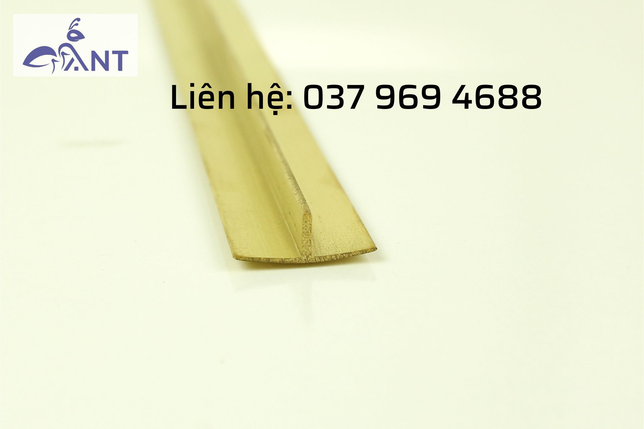 Nẹp đồng t12 mặt trơn cong, nẹp chữ t đồng, nẹp trang trí, thanh dài 4m, giá tính theo mét