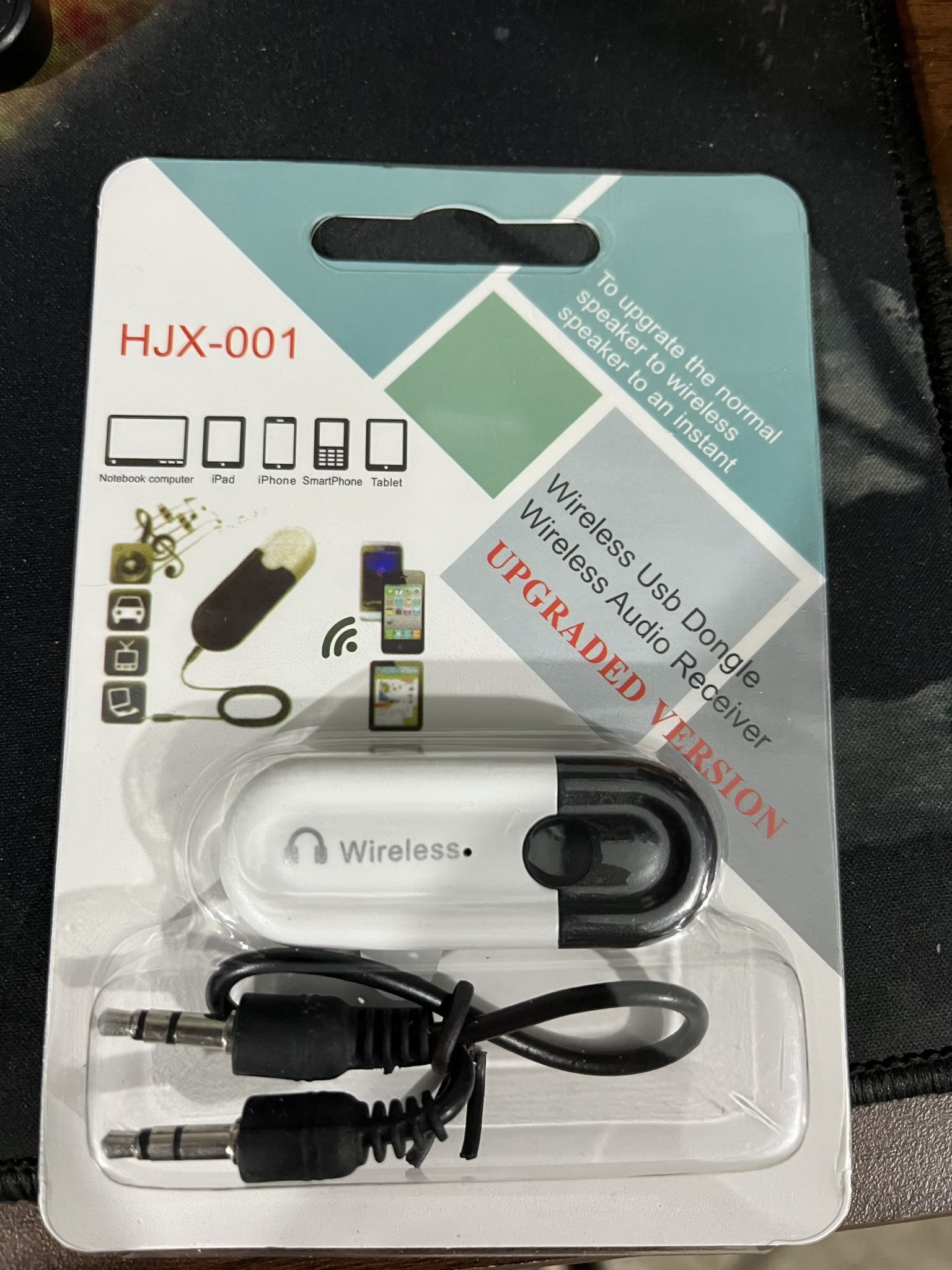 USB Bluetooth 5.0 HJX 001 CHUYỂN LOA THƯỜNG THÀNH LOA BLUETOOTH loại 1
