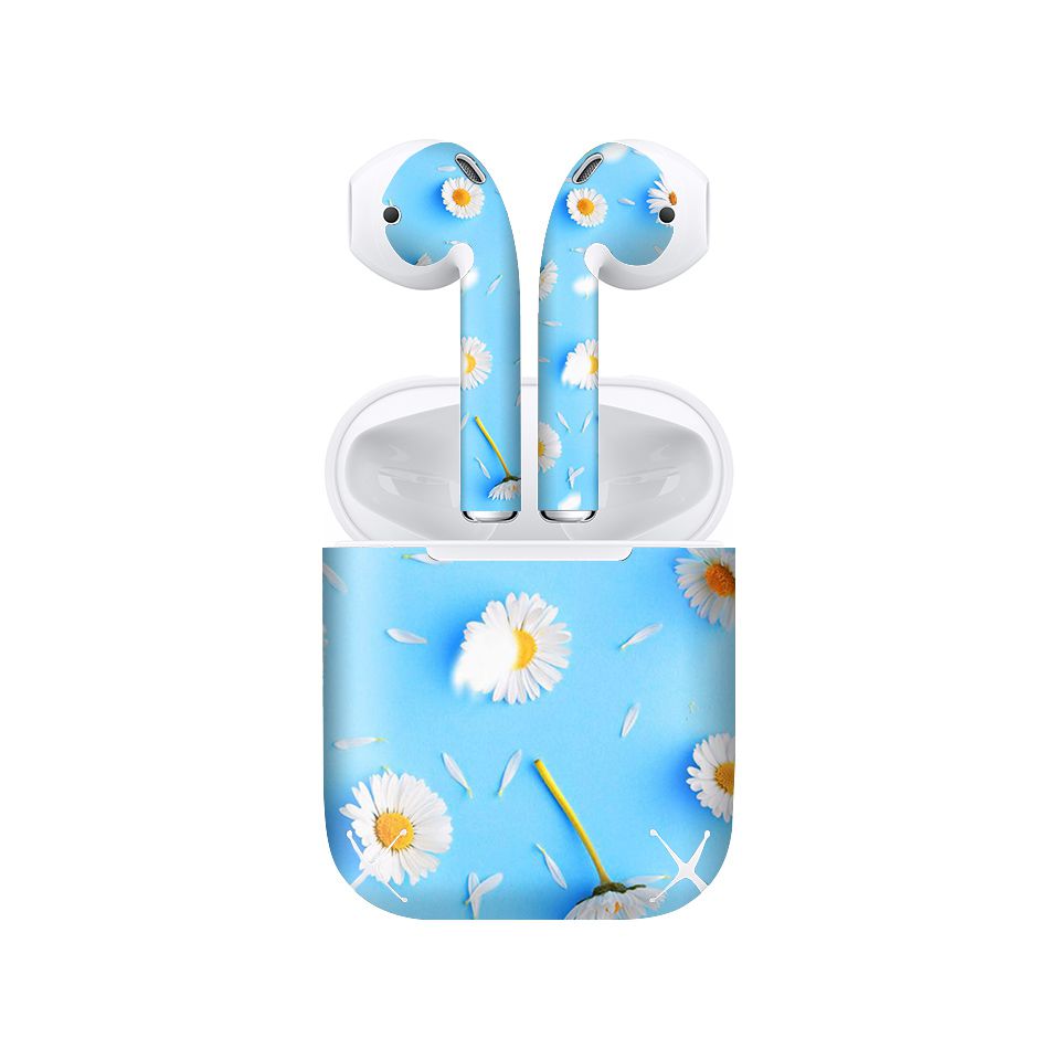 Miếng dán skin chống bẩn cho tai nghe AirPods in hình thiết kế - atk252 (bản không dây 1 và 2)