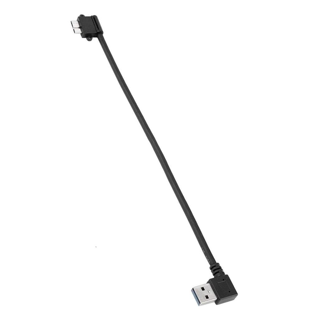 Right Angled USB 3.0 A Male to Micro B Cable for Samsung Galaxy S5,Note 3
