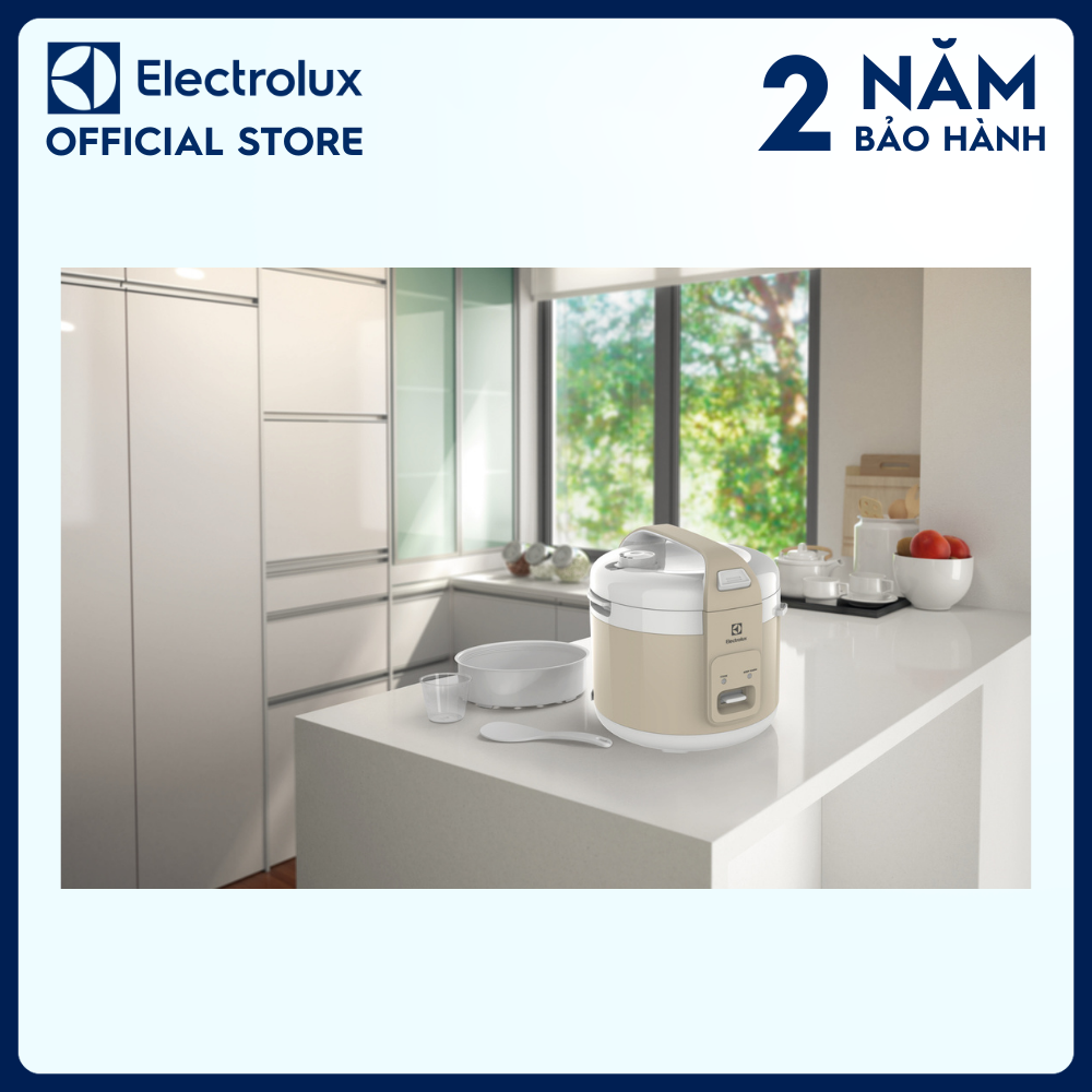 Nồi cơm điện Electrolux E4RC1-350B - Thiết kế đa năng, phù hợp cho gia đình đông người, dễ dàng vệ sinh [Hàng chính hãng]