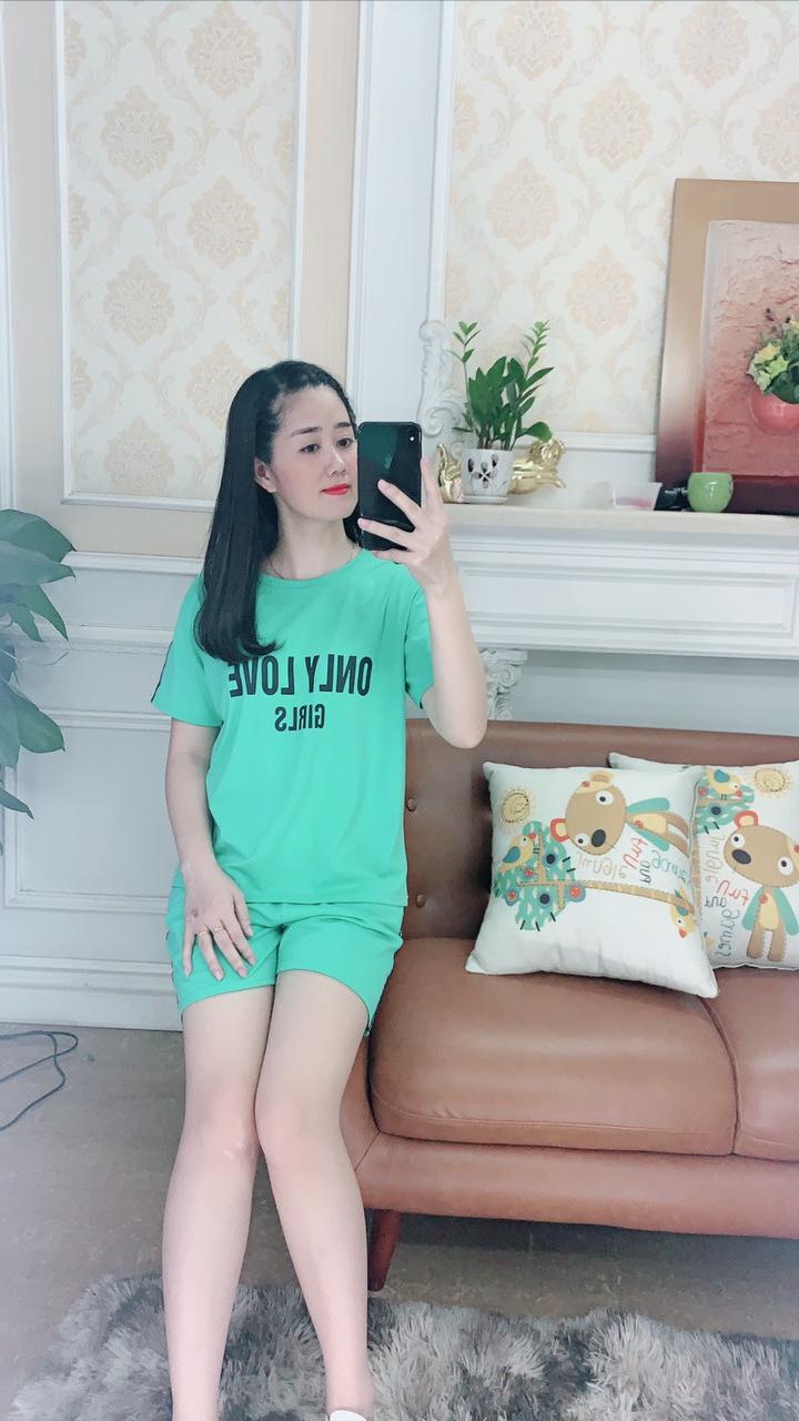 Bộ đồ mặc nhà chất cotton nhẹ nhàng,năng động