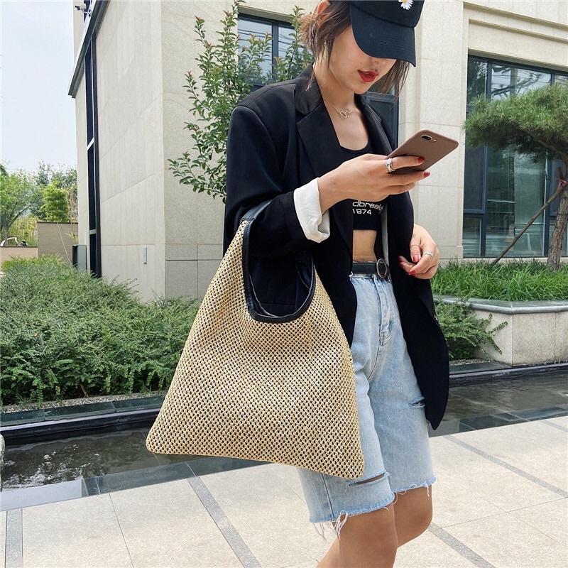 Túi Cói Chữ A Quái Vai Hot Nhất Instag