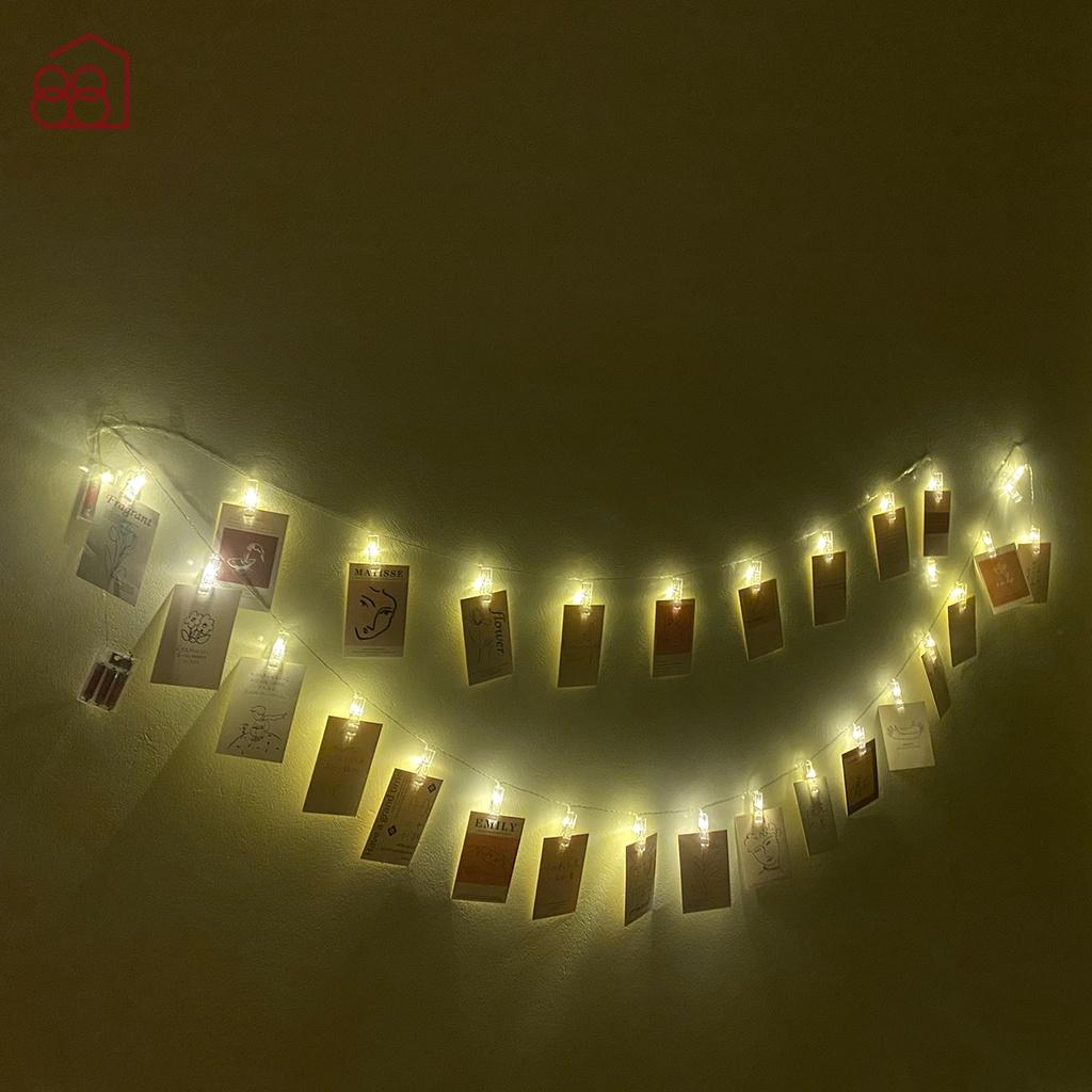 Dây Đèn LED Kẹp Ảnh Trang Trí Phòng, Lưu Giữ Kỷ Niệm Đẹp Lung Linh