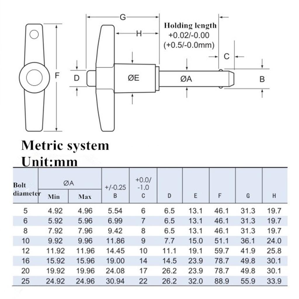 T-handle Quick Release Pin