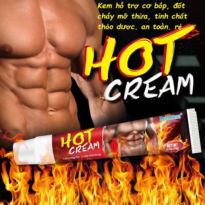 Kem thảo dược Hot Cream, thành phần tự nhiên giúp giảm mỡ thừa, cơ thêm rắn chắc