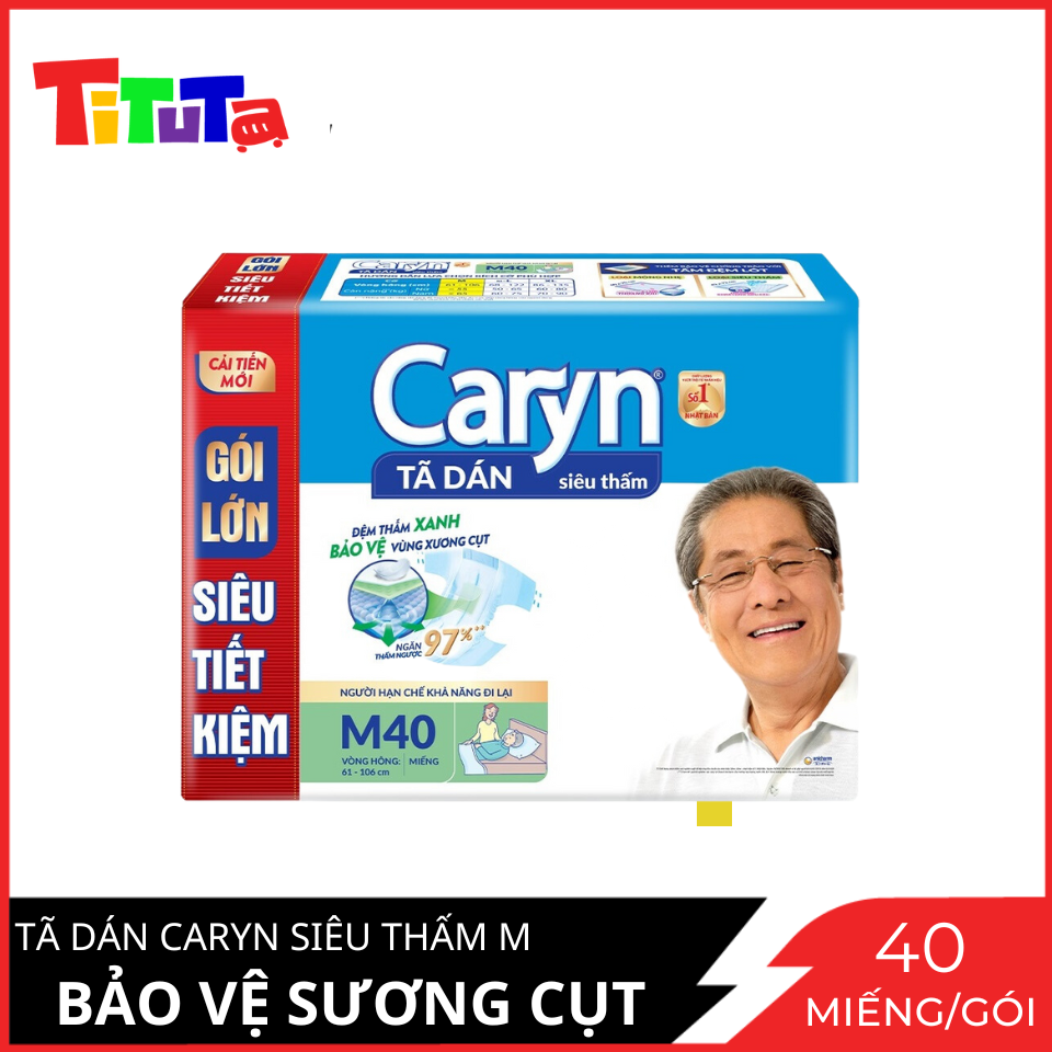 Tã Dán Siêu Thấm Caryn Gói Siêu Tiết Kiệm L40