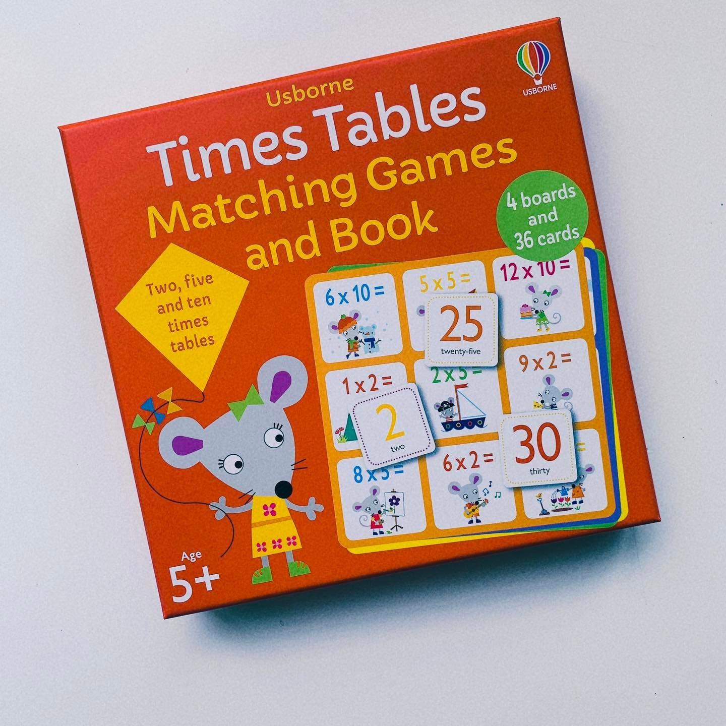 Times Tables Matching Games and Book