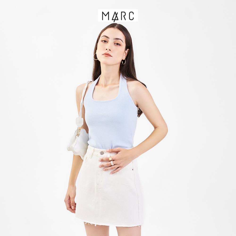 Áo thun nữ MARC FASHION cổ yếm form ôm cài nút sau FALH061822