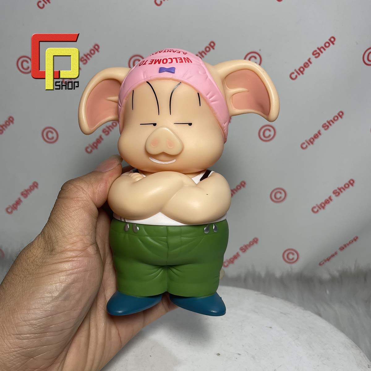 Mô hình Heo Oolong - Đội quần Hồng - Figure Pig Oolong 7 viên ngọc rồng
