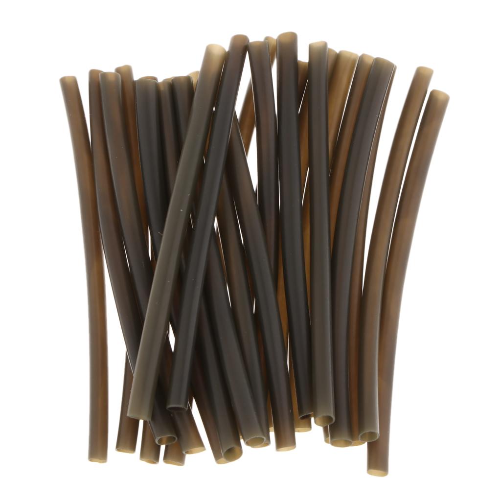 2x25pcs Rig Tube Carp Fishing Heat Shrink Rig Sleeve Hook Line Connector M