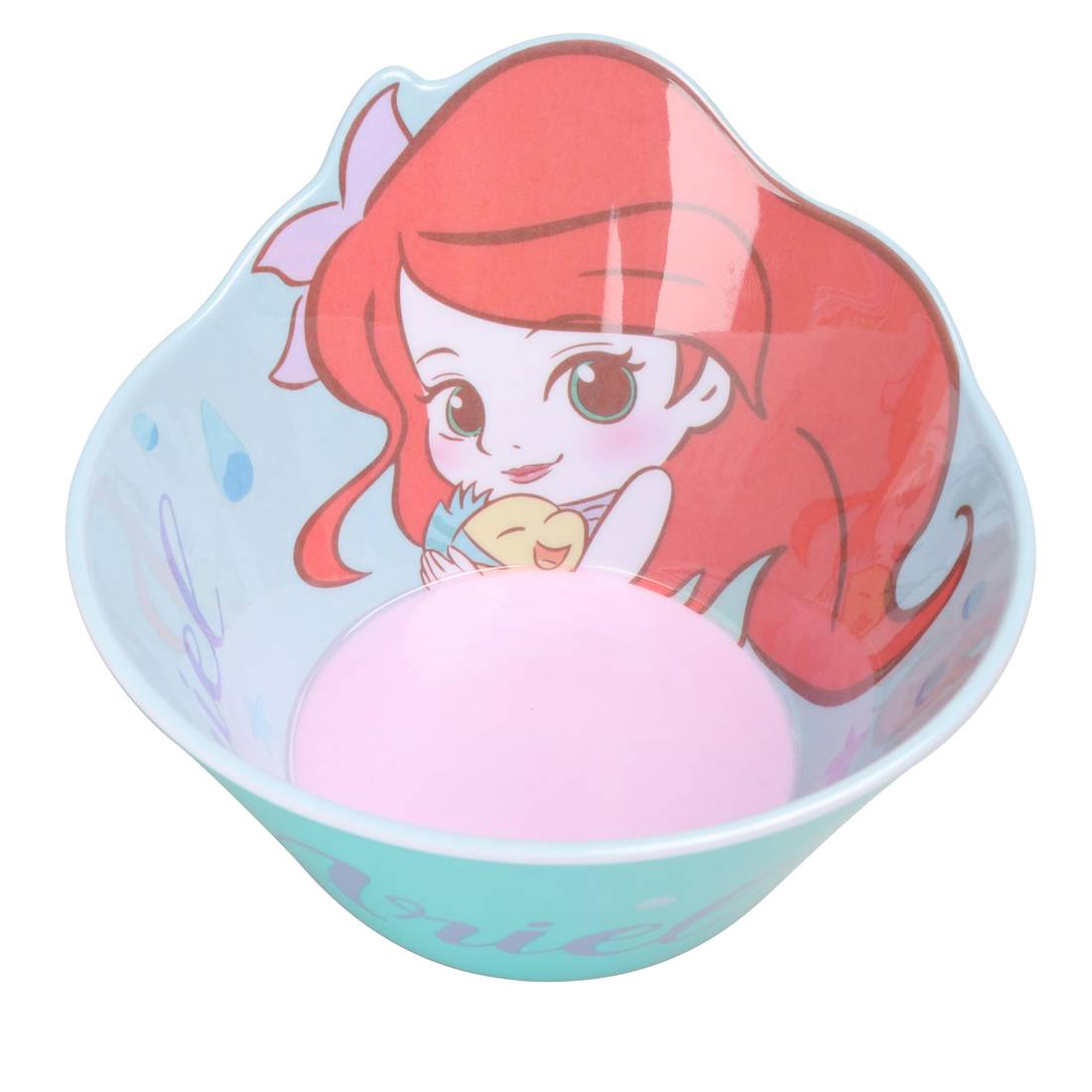 Chén tô ăn dặm melamine Disney hình nàng tiên cá Ariel 3D cho bé gái