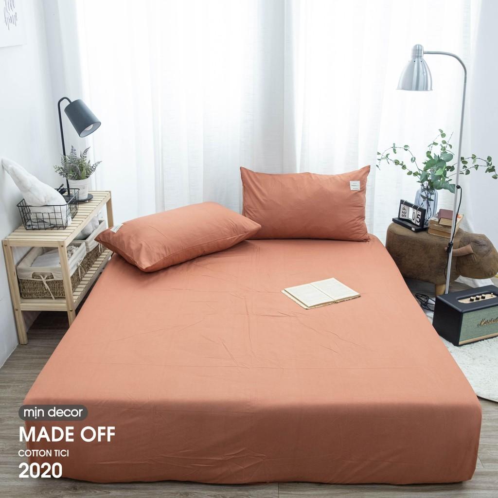 Ga Gối Tici Ga Trải Giường Nâu Mềm Mịn - Thiết Kế Mịn Decor