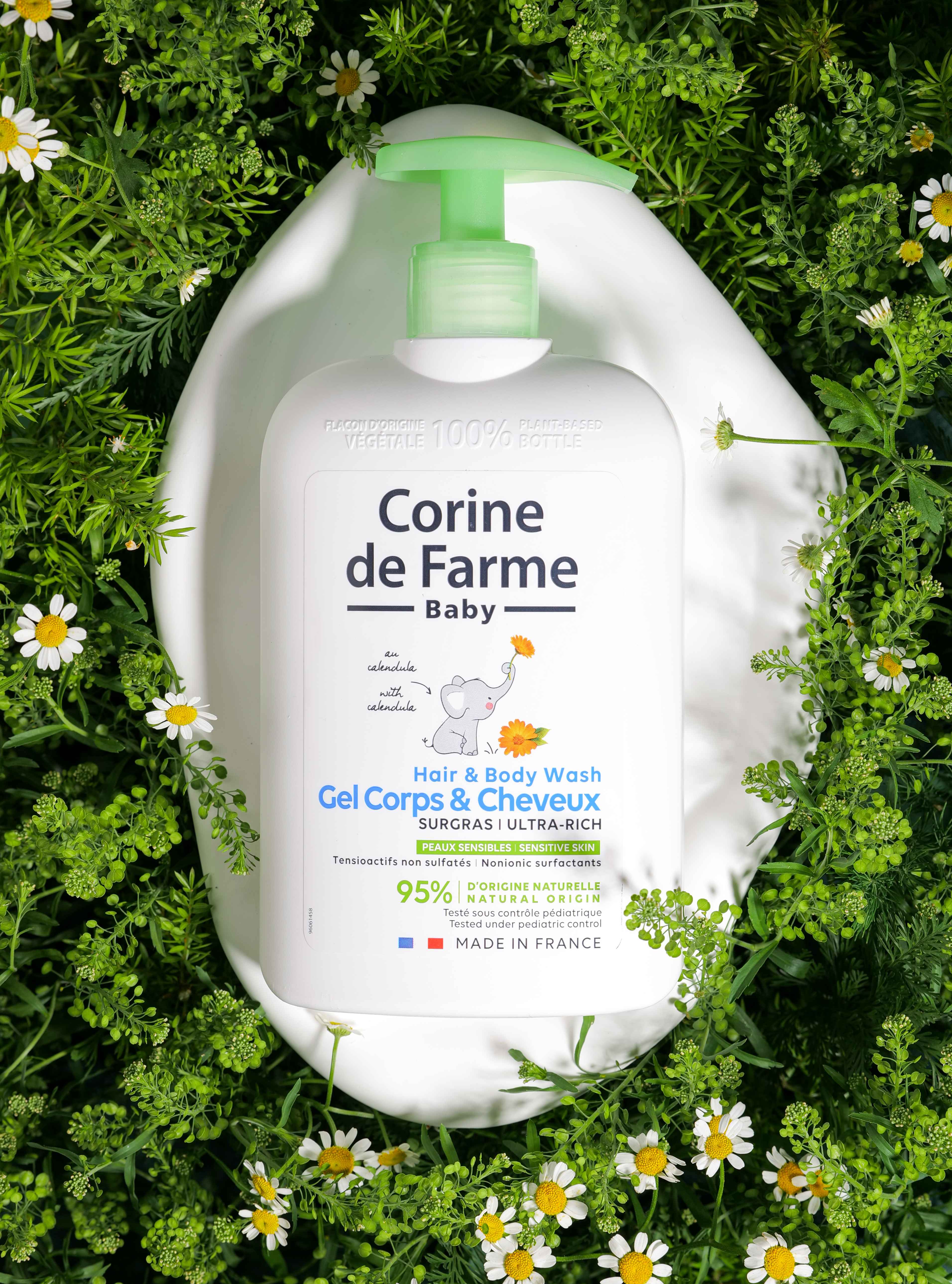 Gel gội và tắm bé Corine de Farme Hair & Body Wash 500ml