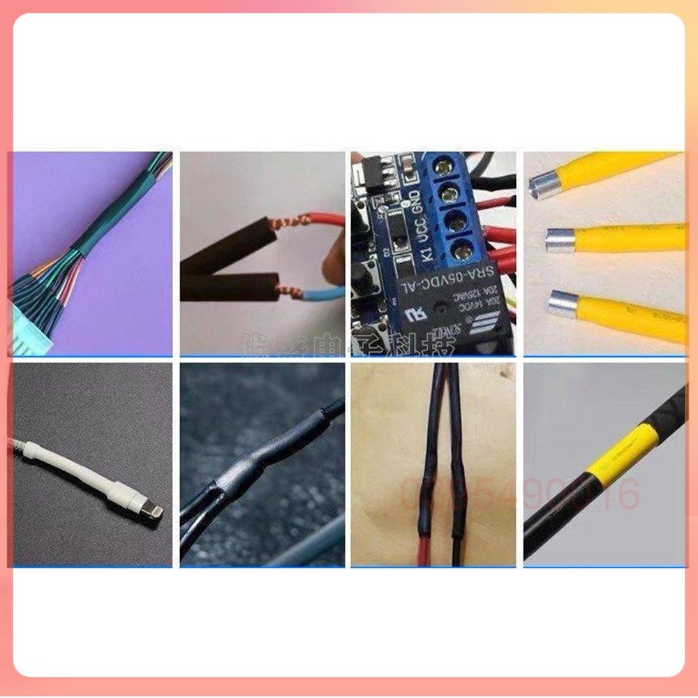 Hộp 328 ống gen co nhiệt 2:1 polyolefin bọc nối bảo vệ dây điện cách điện nhiều màu chịu nhiệt lên đến 125 độ C