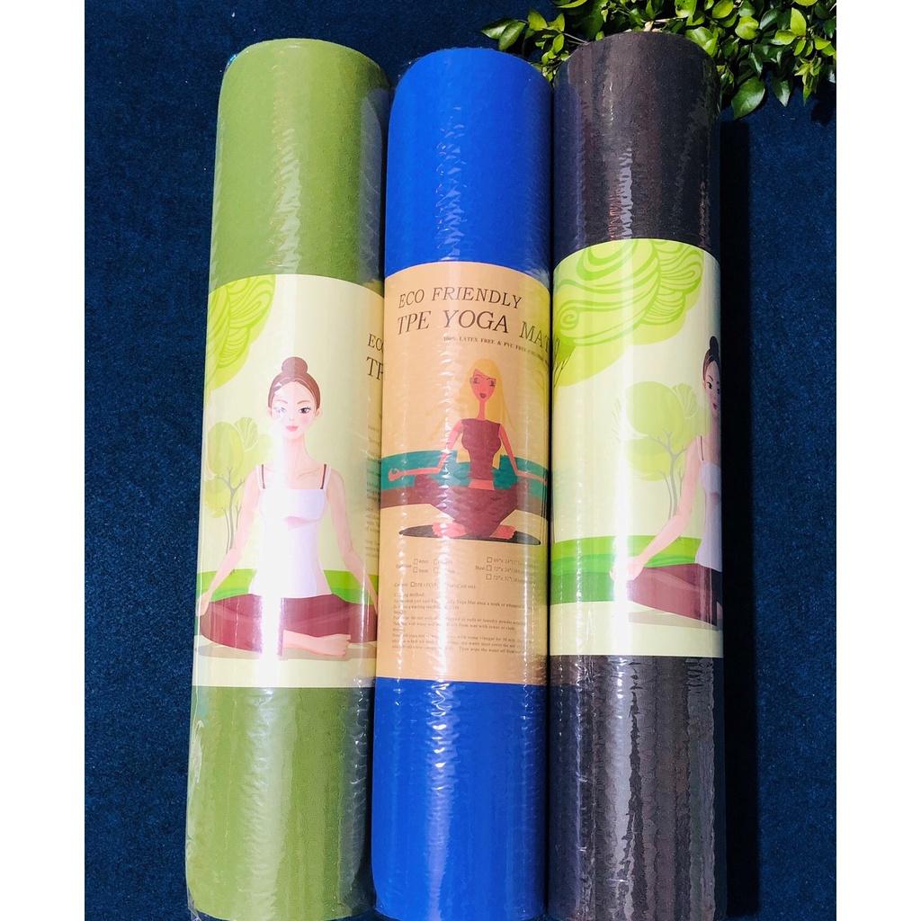 THẢM TẬP YOGA TPE 2 LỚP 6MM ECO WS CHỐNG TRƠN ( KÈM THEO TÚI ) _ VPP ABC VINA