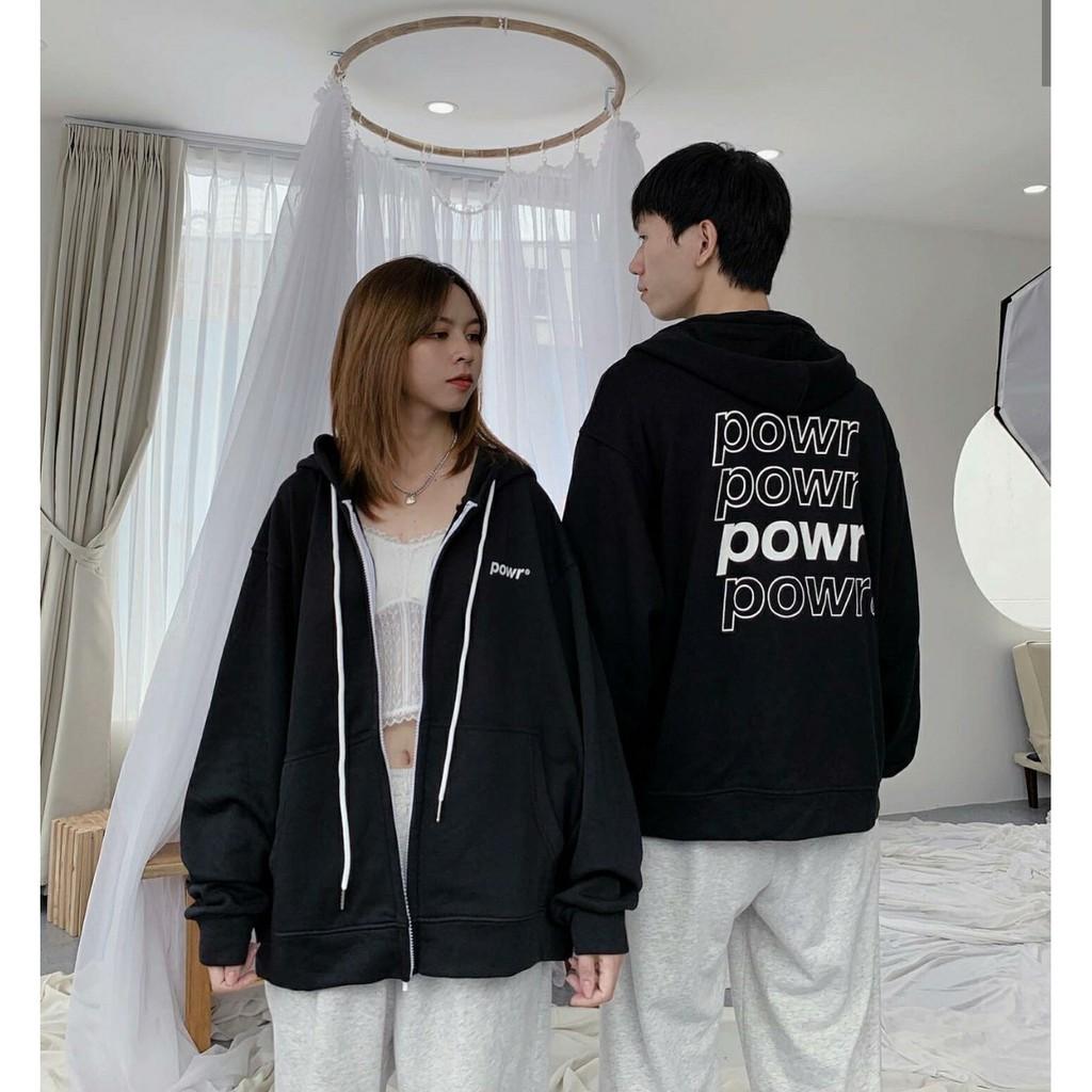 Áo Khoác Nỉ Bông POWR Unisex (4 Màu)