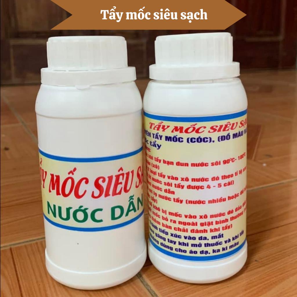 Tẩy mốc siêu sạch, Tẩy mốc quần áo trắng áo màu, Tẩy vết thâm kim, không mùi hôi không bị phai màu cặp 1000ml