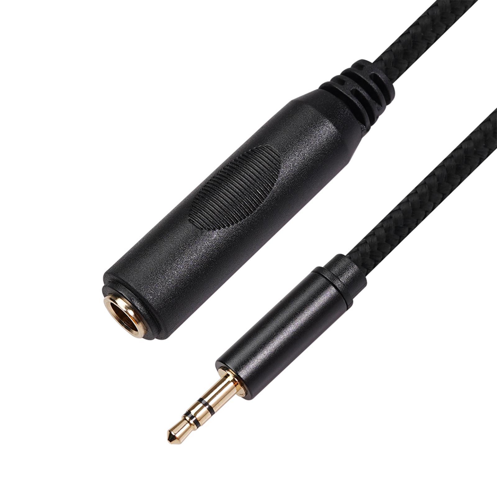 3.5mm Male to 6.35mm Female Stereo Audio Jack Pure Copper Adapter 0.3 meter