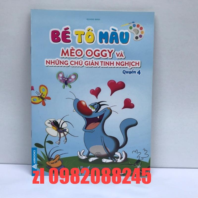 Tập bé tô màu mèo OGGY và những chú gián tinh nghịch