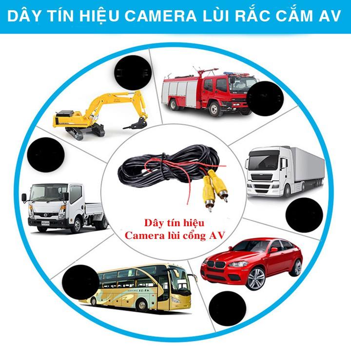 Dây cáp tín hiệu cho Camera lùi cho xe tải Rắc cắm AV (12m)