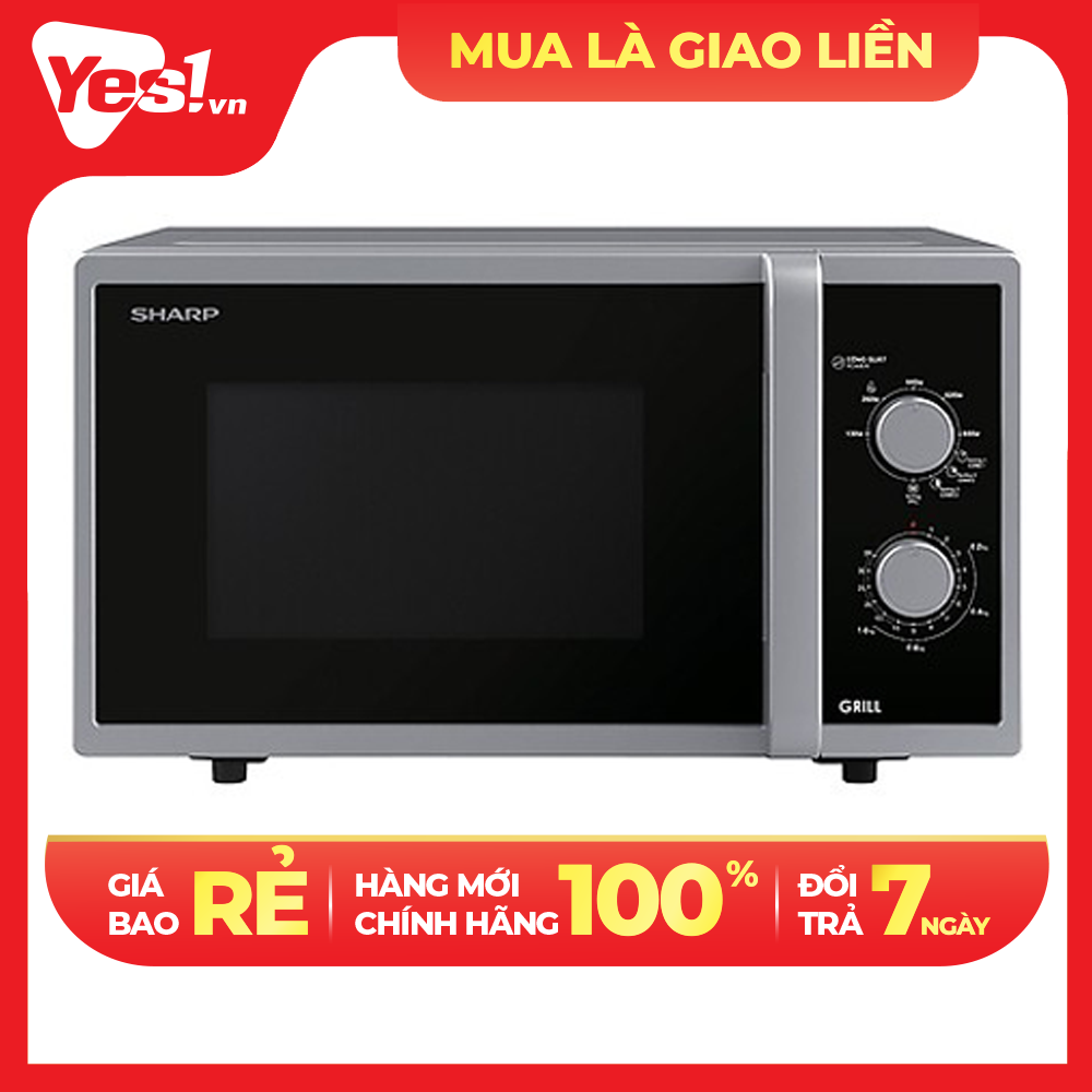 Lò vi sóng Sharp R-G322VN-S 23 lít - Hàng Chính Hãng - Chỉ Giao Hồ Chí Minh