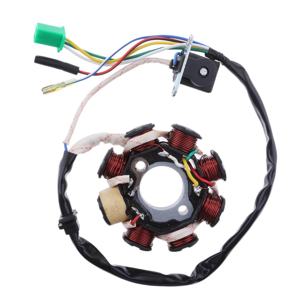 Motorcycle Magneto Stator Ignition Generator 8 Pole Coil for GY6 125cc 150cc