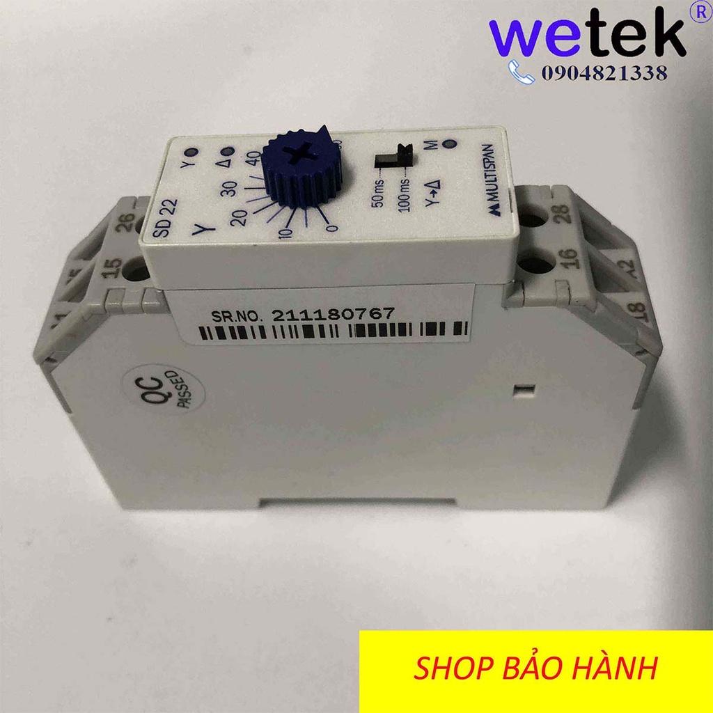 Multispan SD-22 Timer Sao Tam giác cài Din, nhỏ gọn và hiệu quả