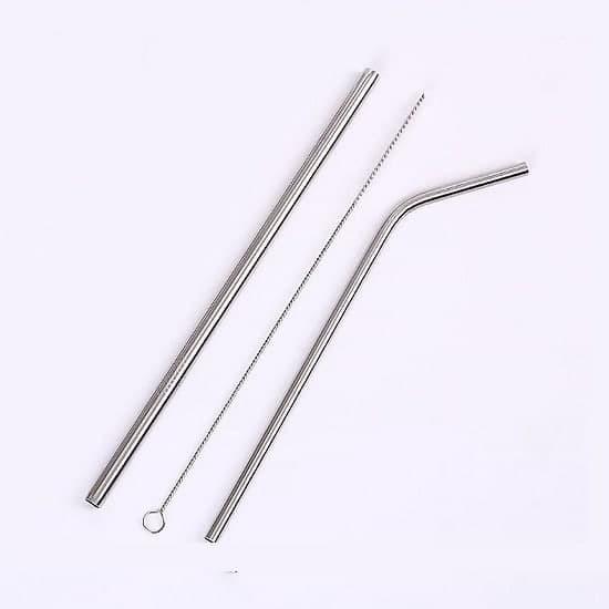 Ống hút inox loại ống hút thẳng, cọ rửa ống hút, Hàng chính hãng, thép không gỉ - JoyMall
