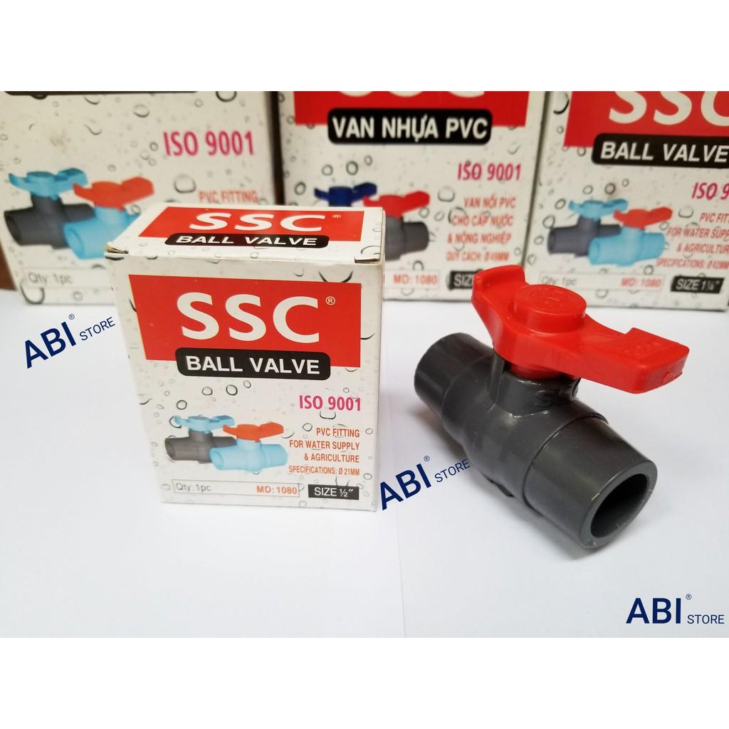 Van nhựa SSC 21 và 27 , Van PVC khóa nước chính hãng