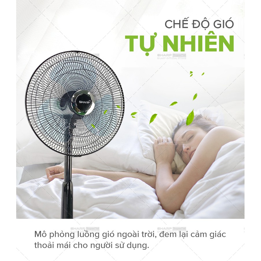 Quạt Lửng Sharp Có Điều Khiển PJ-L40RV-LG - Hàng Chính Hãng