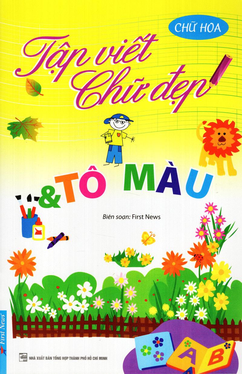 Sách Tập Viết Chữ Đẹp &amp; Tô Màu - Kiểu Chữ Hoa (Khổ Nhỏ)
