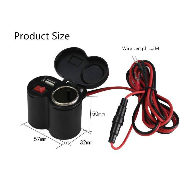 Bộ Sạc Điện Thoại 2 Trong 1 Chống Nước Cho Xe Máy