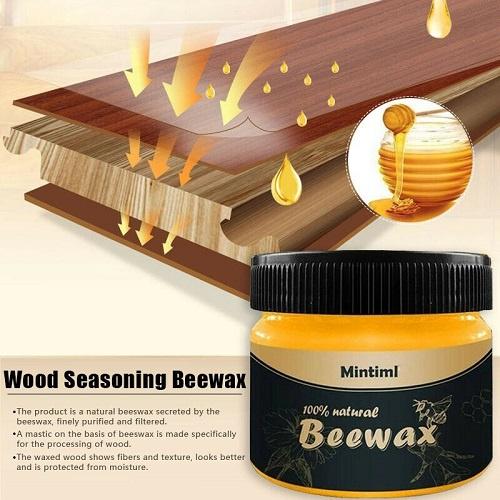 Sáp Ong Beewax Đánh Bóng Đồ Gỗ Bàn Ghế Tủ Sàn Nhà 100% Từ Thiên Nhiên