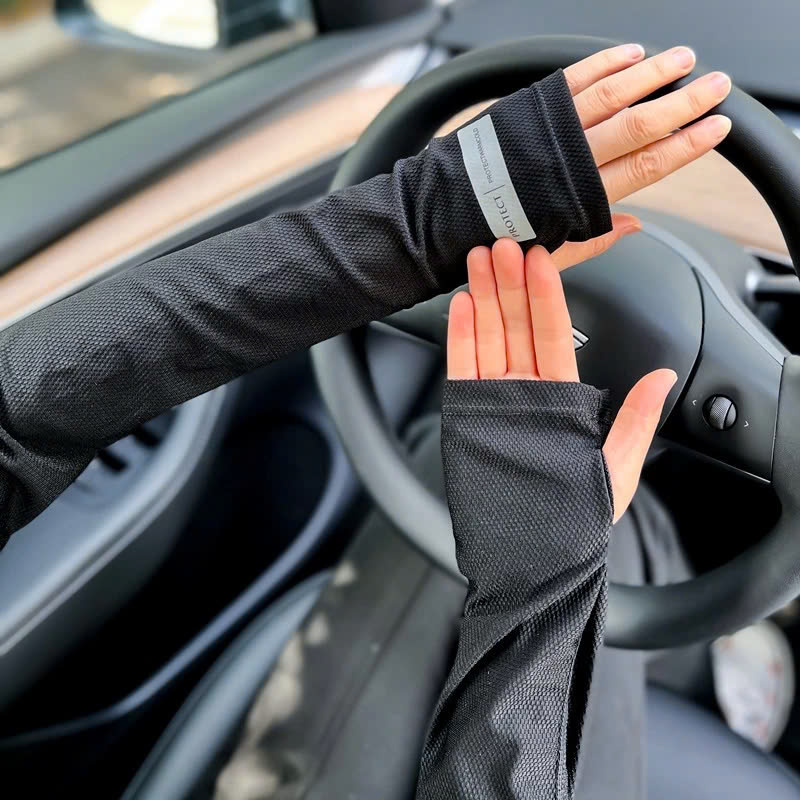 BỘ Găng Tay Bao Tay Ống Chống Nắng Cao Cấp Unisex MÀU XÁM