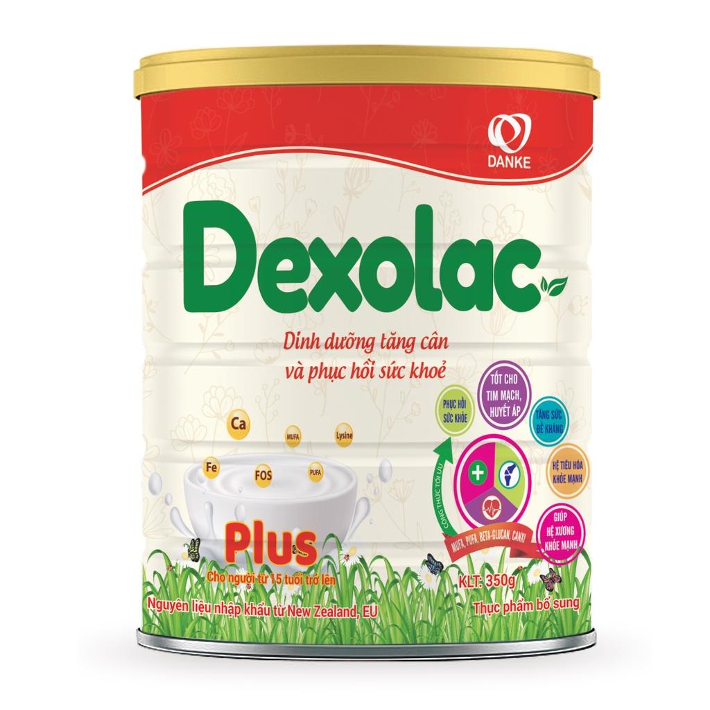 Sữa Dexolac Plus 350g, 800g - Dành cho người lớn