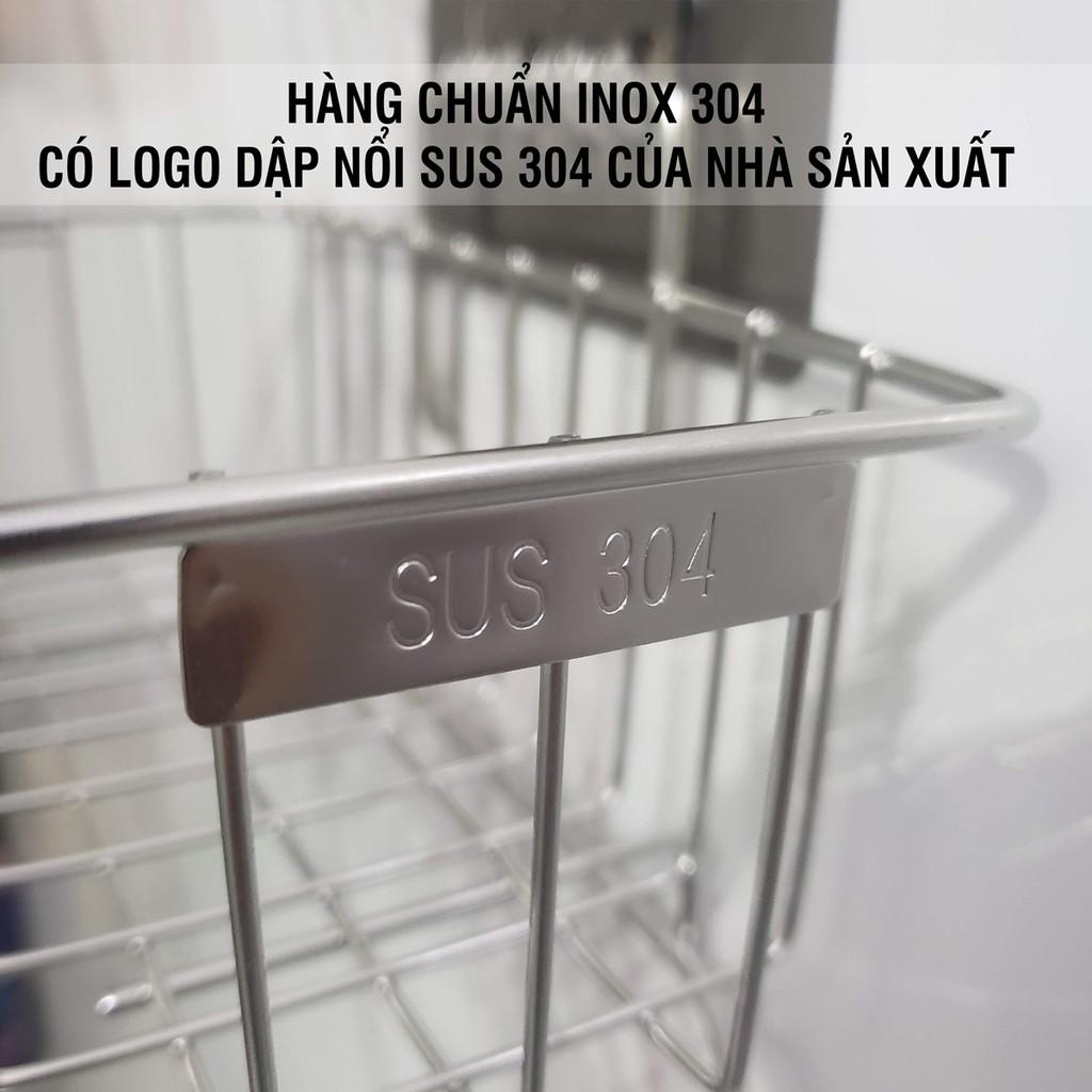 Hàng inox 304 cao cấp - Giỏ kệ đựng và để chai - miếng rửa chén bát MRB01