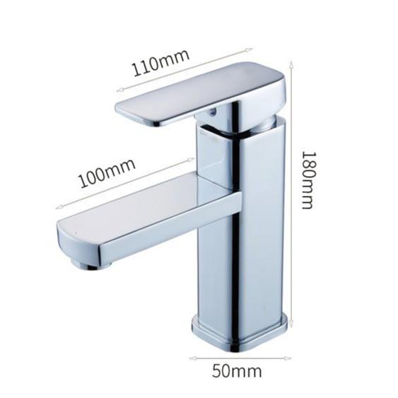 VÒI LAVABO NÓNG LẠNH INOX 20CM