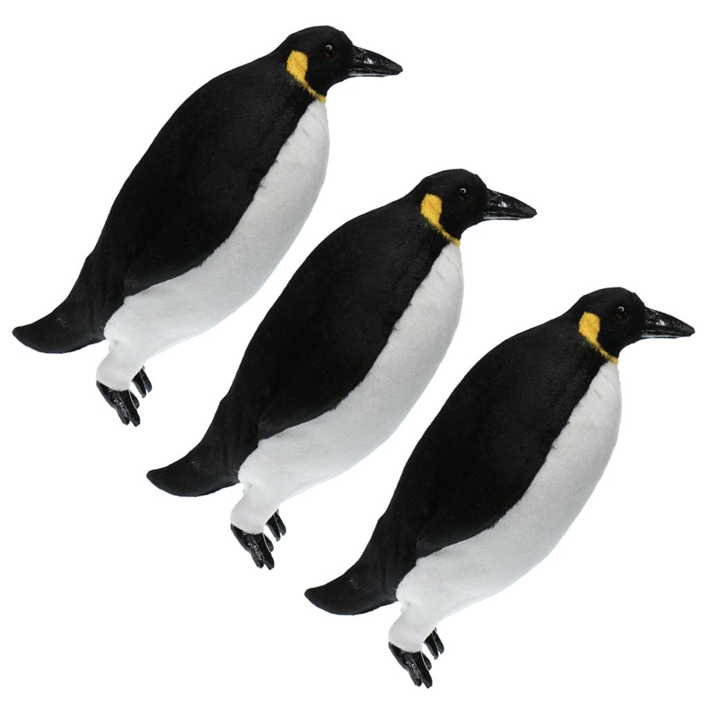 3 Xartificial Lông Chim Cánh Cụt Vườn Điêu Khắc Tượng Sân Bể Bơi Phao Tượng