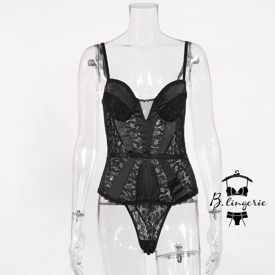 Bodysuit Ren Chữ V - B.Lingerie