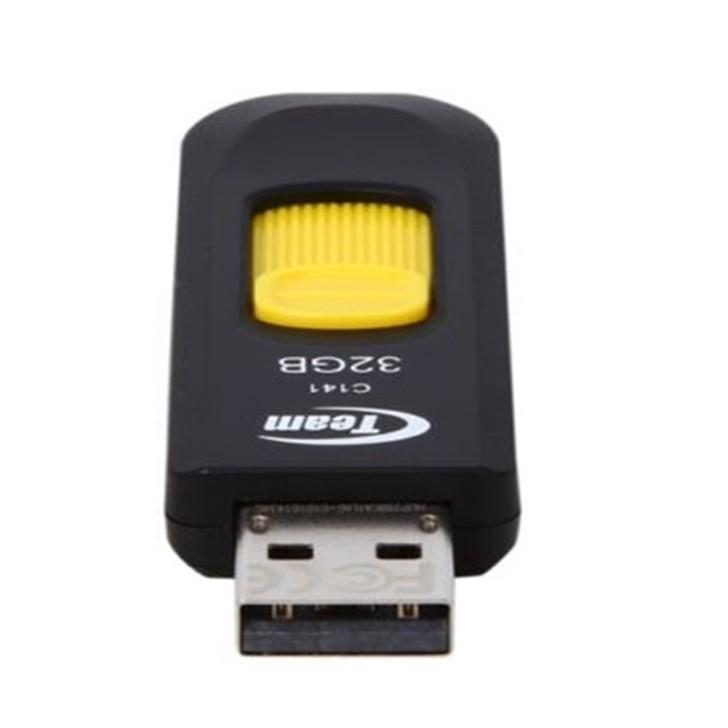 Usb 32Gb Team Group 2.0 C141 ( Đen - Vàng ) - Hàng Chính Hãng