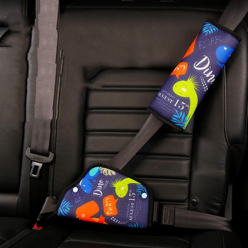 Hoạt Hình Dây Đai Lót Kid Bộ Dây Bìa Bảo Vệ Bộ Điều Chỉnh Dễ Thương An Toàn Dây Đai Lót Kẹp Bảo Vệ Cho Bé con Thắt Lưng