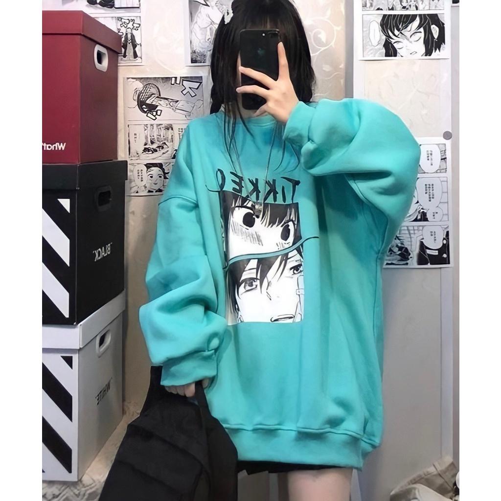 Áo Hoodie Nỉ Unisex Nam Nữ In Hình Anime TIKKEO