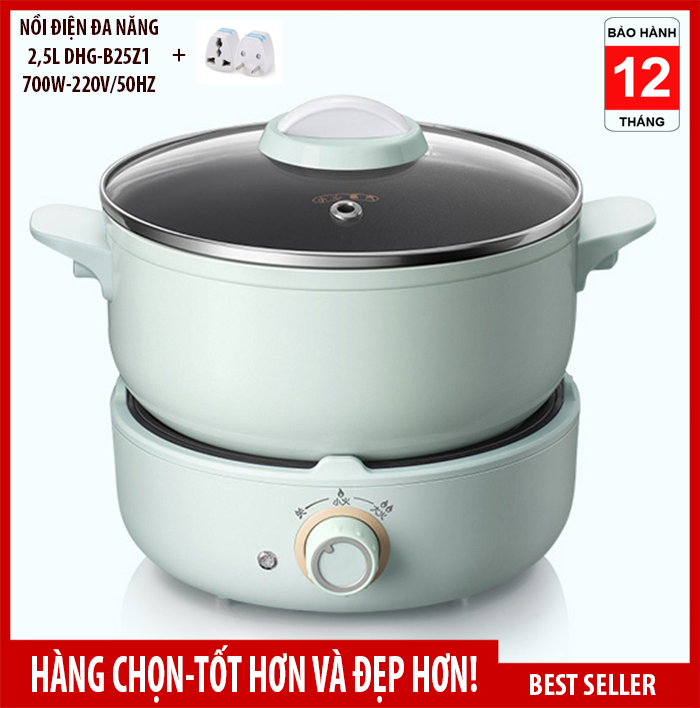 Nồi điện đa năng kèm bếp DHG-B25Z1 dung tích 2,5L