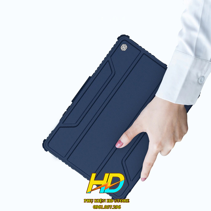 Bao Da Nillkin Bumper Dành Cho SamSung Galaxy Tab S7 Plus Chống Sốc Siêu Bền, Có Ngăn Đựng Bút, Có Nắp Trượt Bảo Vệ Camera - Hàng Chính Hãng