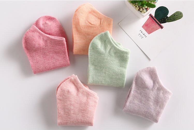 Combo 10 Tất Nữ Cotton Xuất Nhật Nhiều Màu CT5