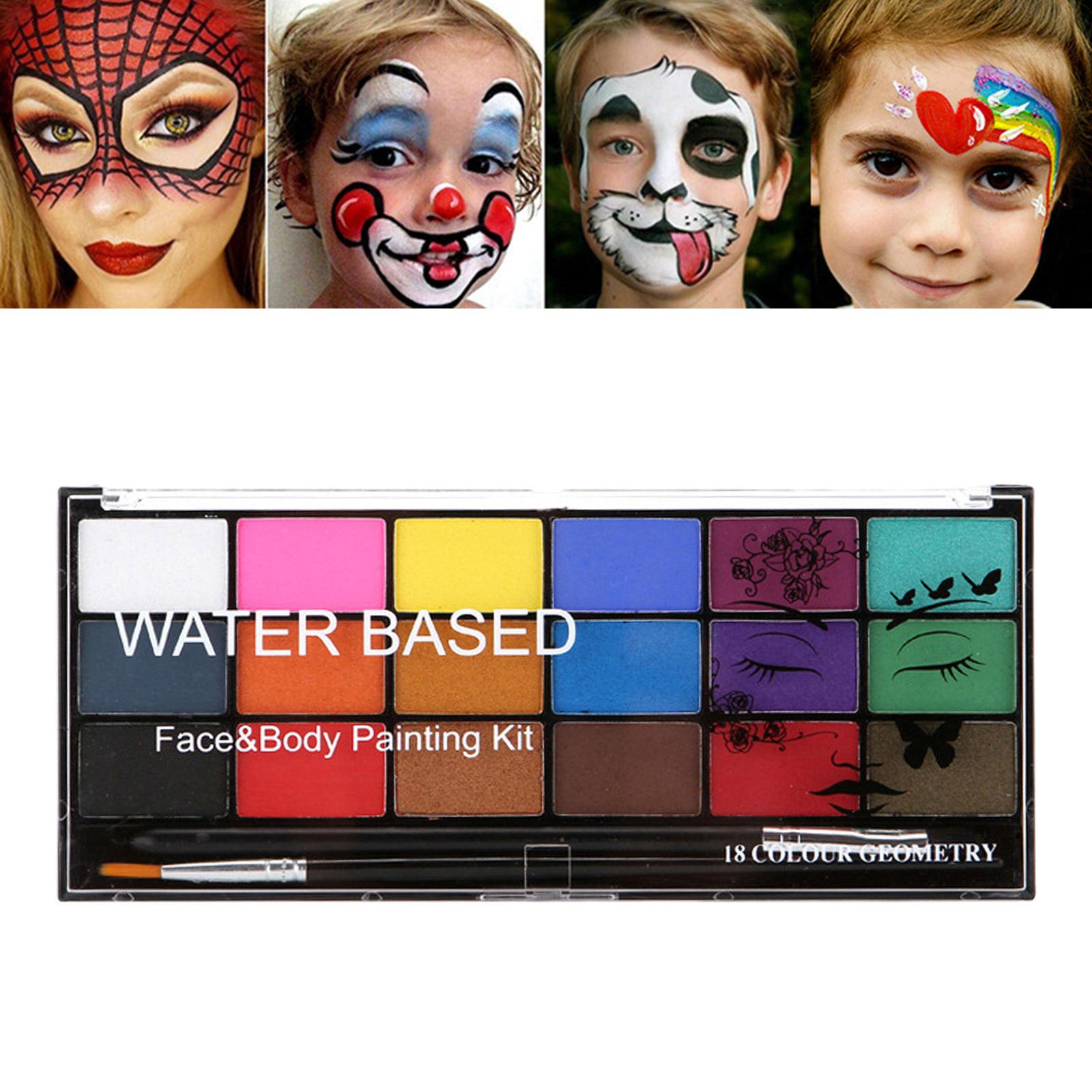 Face Body Paint Palette Professional Non-toxic Toner Safe Water-Based Paints