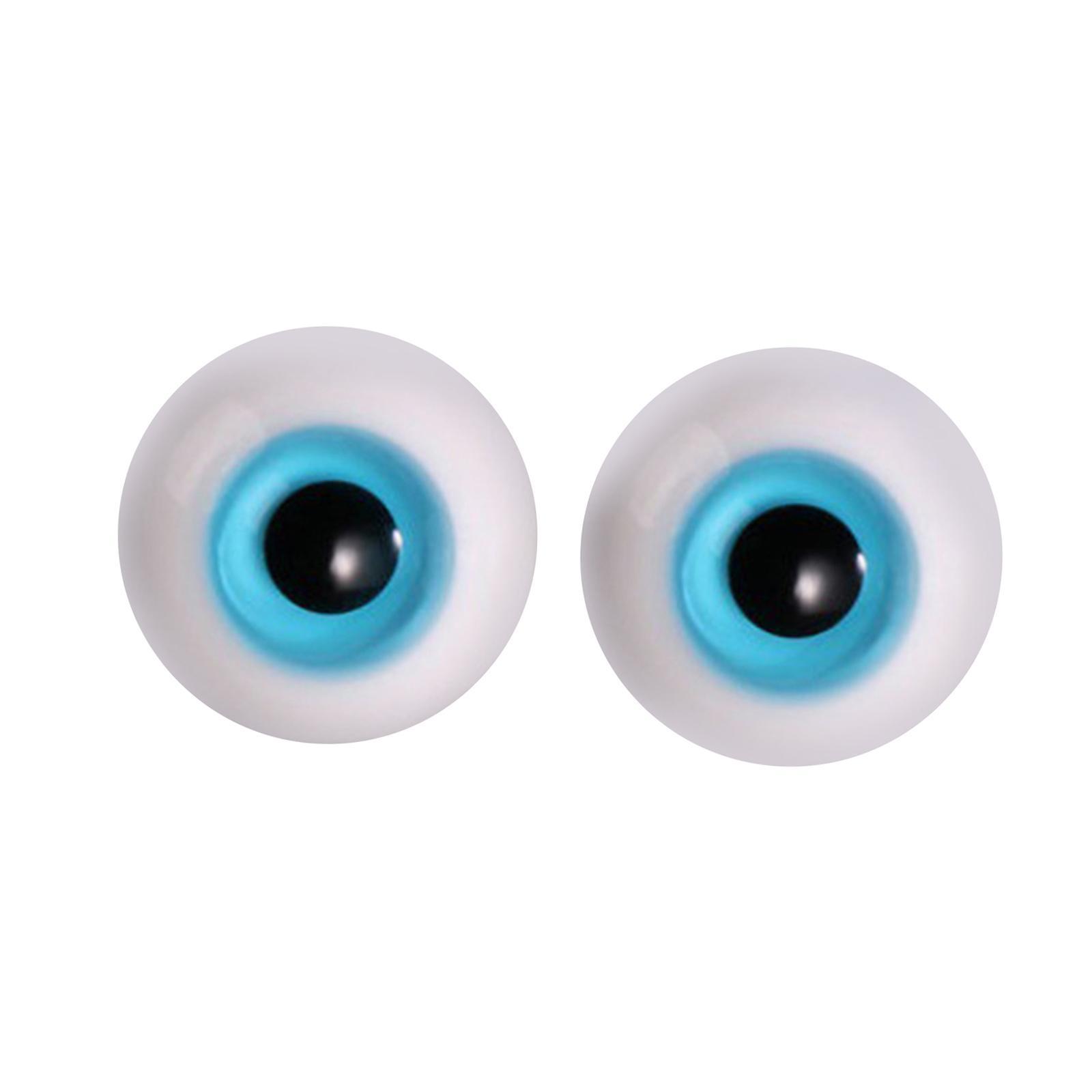 2x Doll Eyes Wiggle Eyes for Halloween Props Sculpture Doll