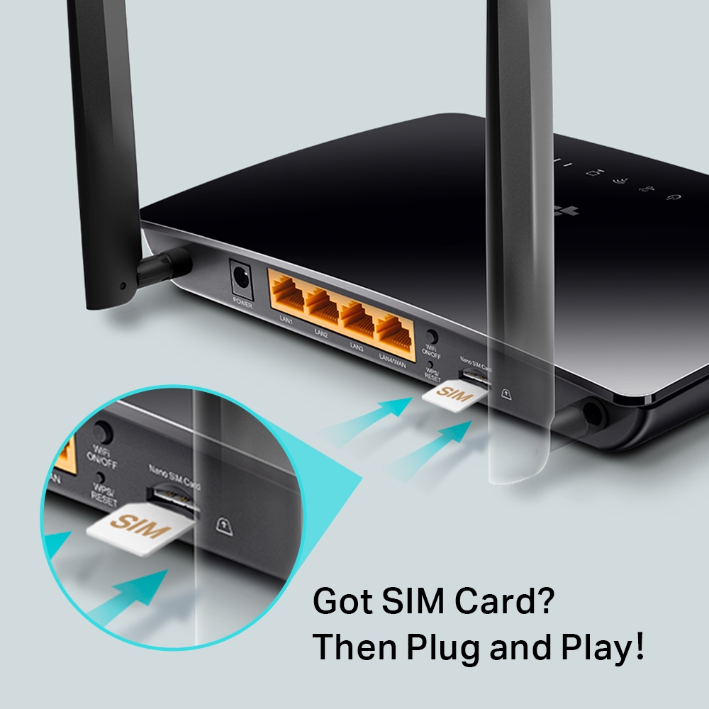 Bộ phát wifi 4G TP-Link TL - MR6400 - Hàng chính hãng FPT phân phối