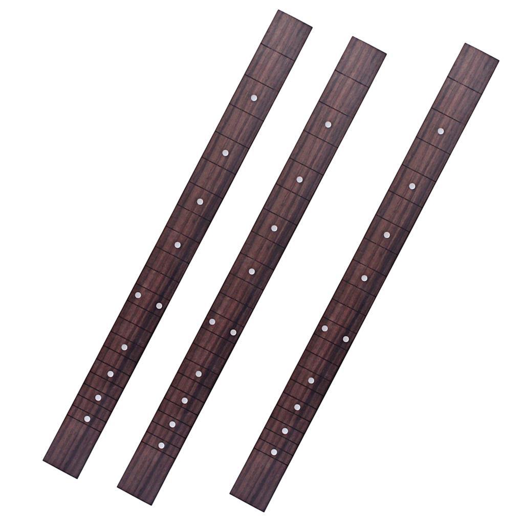 3pcs Rosewood Guitar Fretboard for 3 String Cigar Box Luthier Supplies DIY